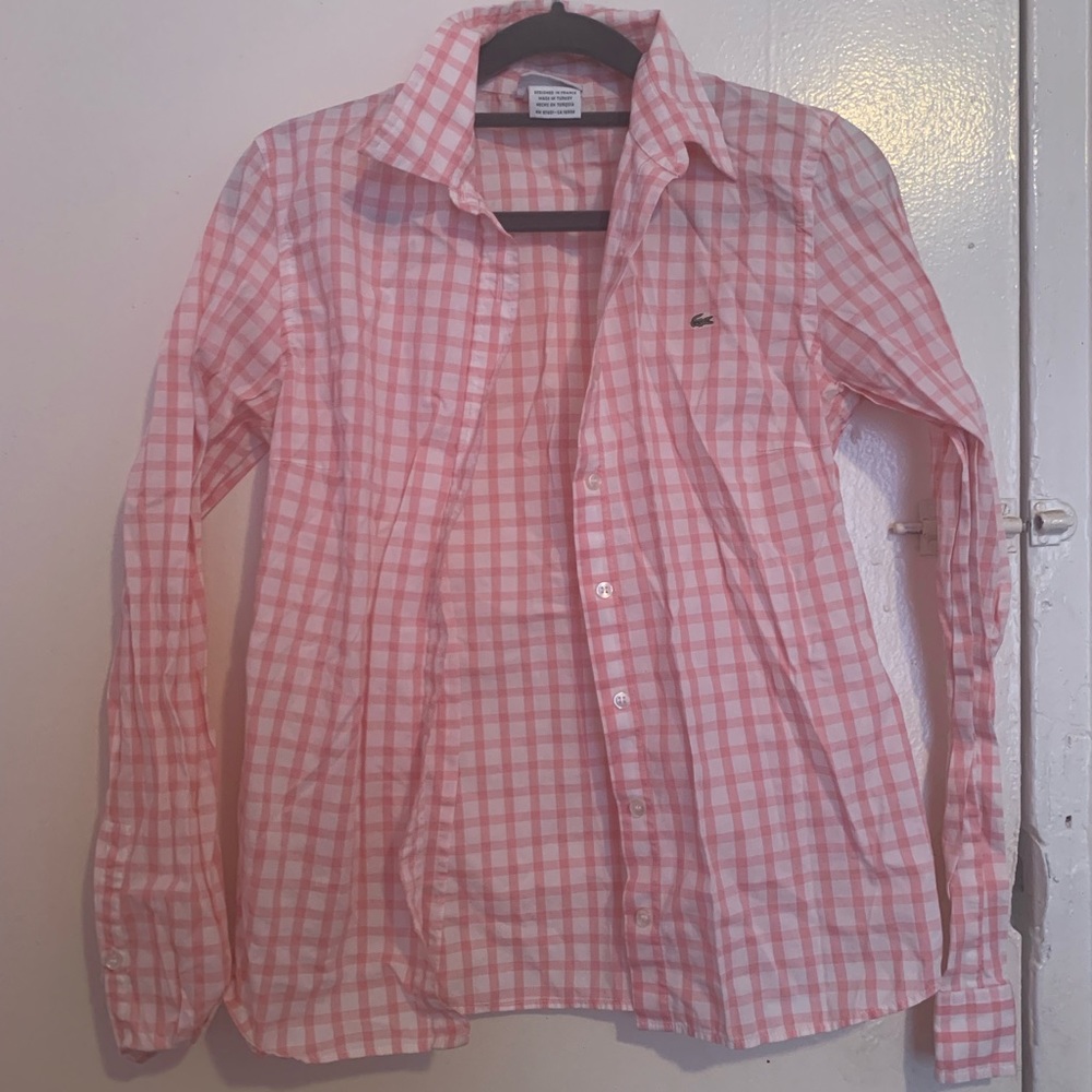 Lacoste checkered shirt
